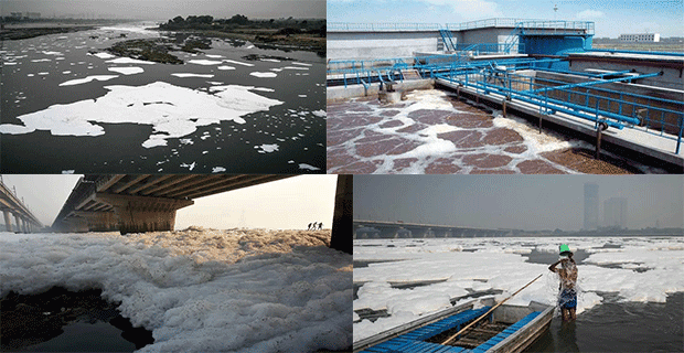 污水產(chǎn)生大量泡沫怎么辦？就用聚醚消泡劑解決